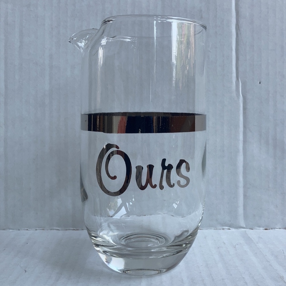 Late 20th Century Dorothy Thorpe Style "Me You Ours" Cocktail Set- 3 Pieces - Picture 10 of 16